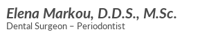 Dental Surgeon - Periodontist Elena Markou